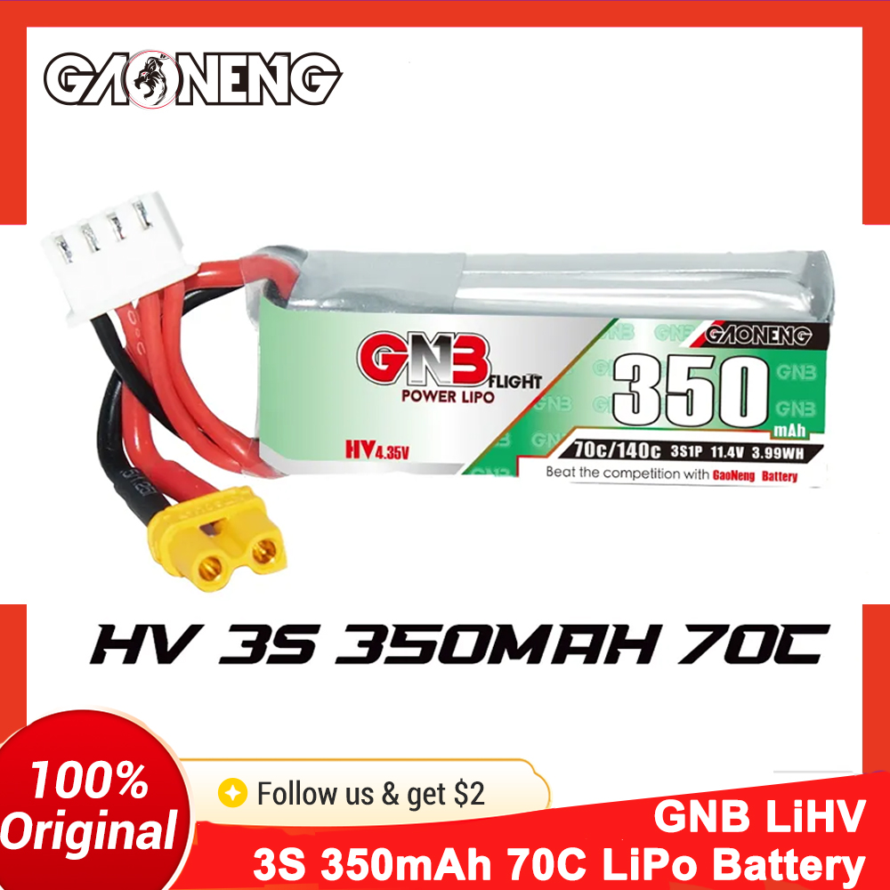 Fpv Drone Frame - Baterai LiPo Gaoneng GNB 350mAh 3S